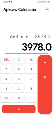 Apksaw Calculator android App screenshot 1